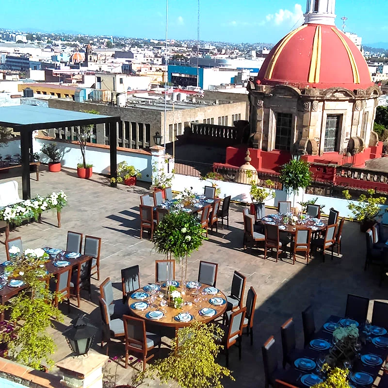 Hospedaje Terraza Solarium Hotel De Mendoza Guadalajara Jalisco